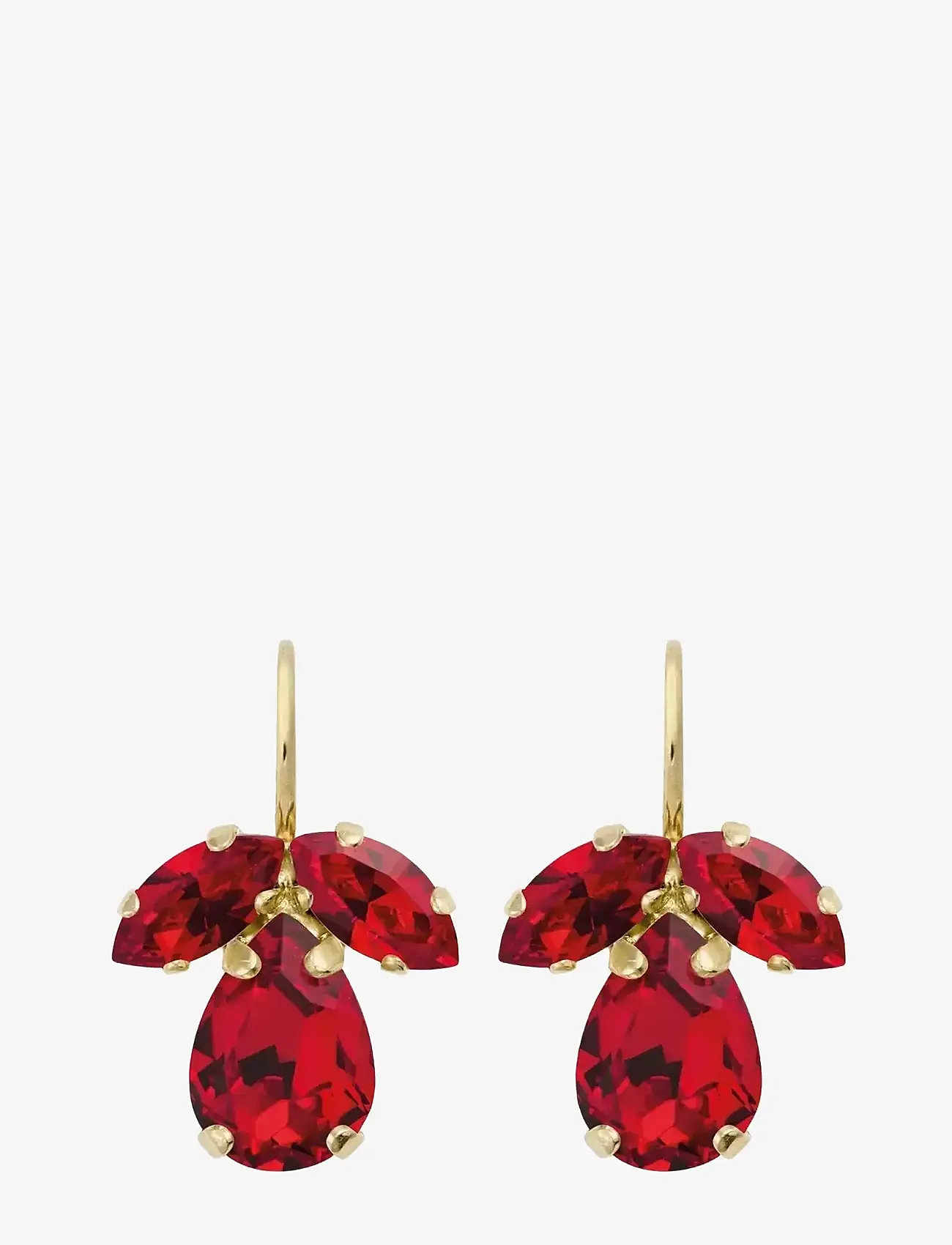 Caroline Svedbom - PETITE TIMO EARRINGSGOLD - hängande örhängen - light siam - 0