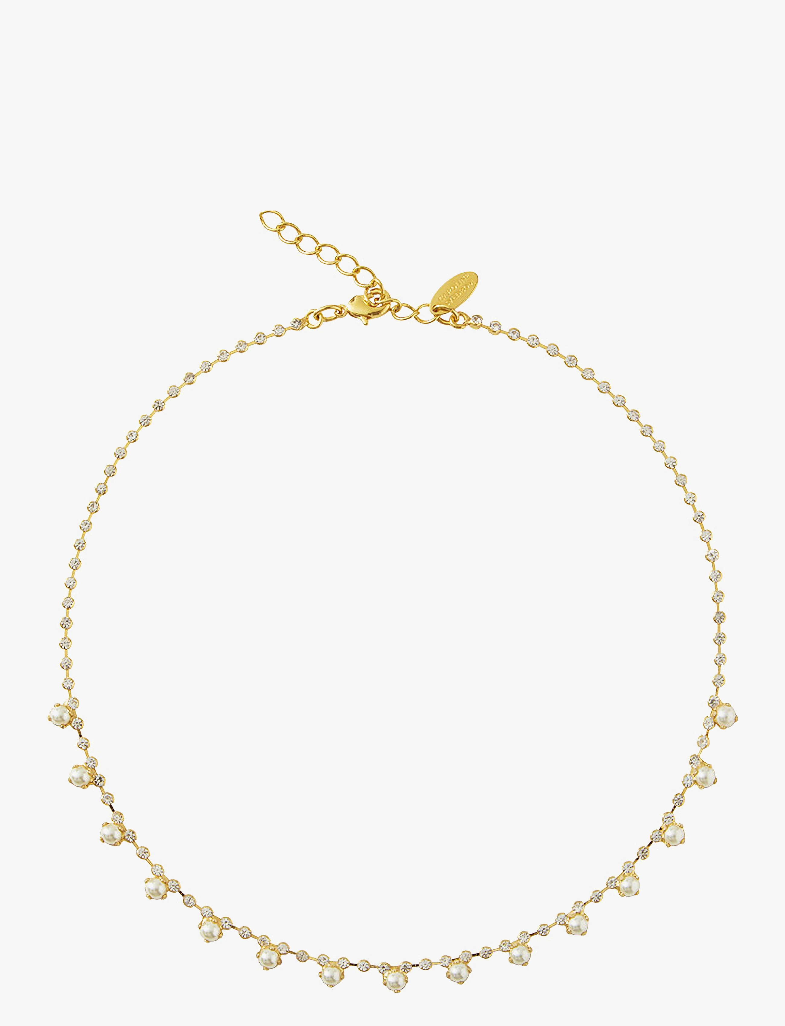 Caroline Svedbom LILY NECKLACE GOLD - Modern femininity - PEARL / gold