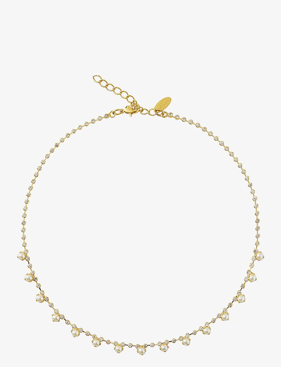 Caroline Svedbom - LILY NECKLACE GOLD - kaelaketid - pearl - 1