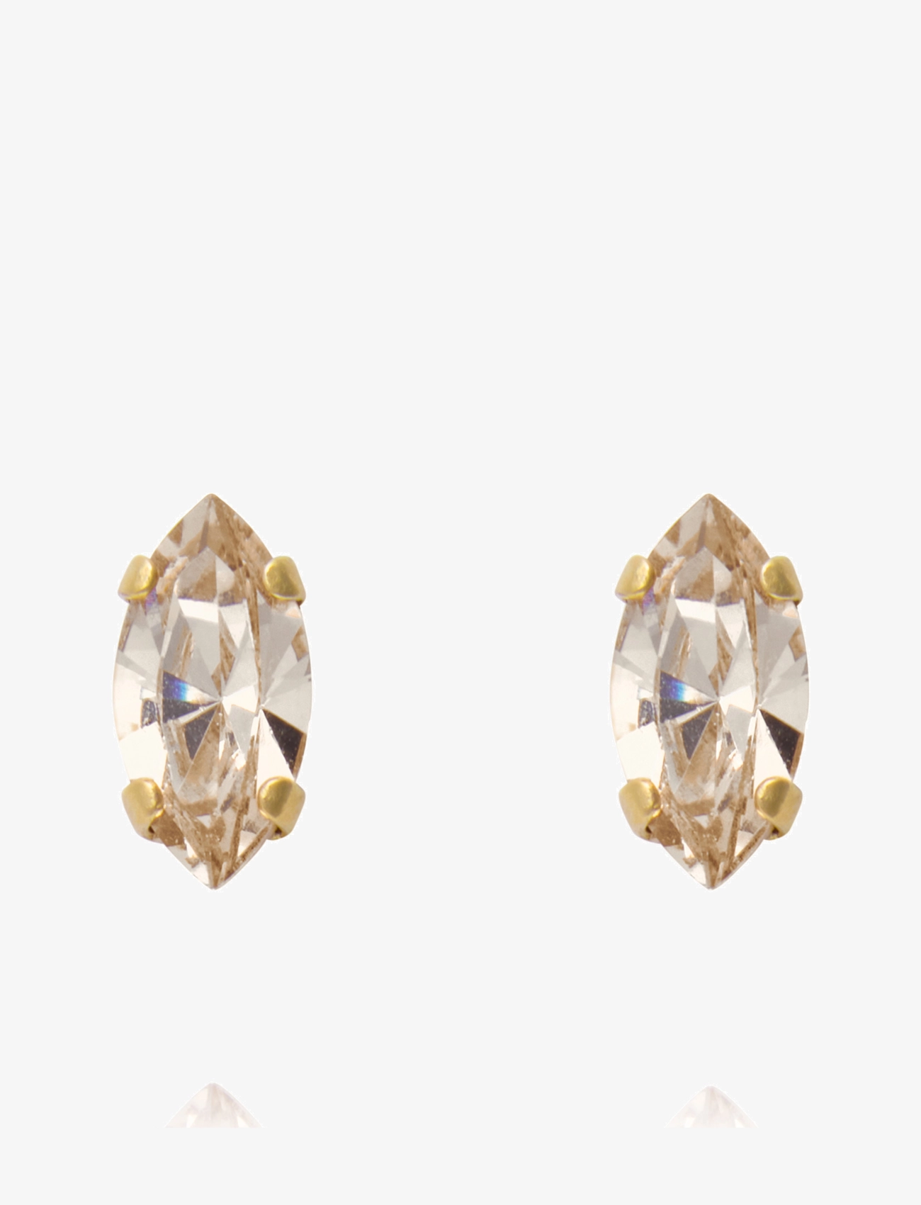 Caroline Svedbom Petite Navette Earrings, One Size, Gold, Øreringe > Ørestikker, Dame