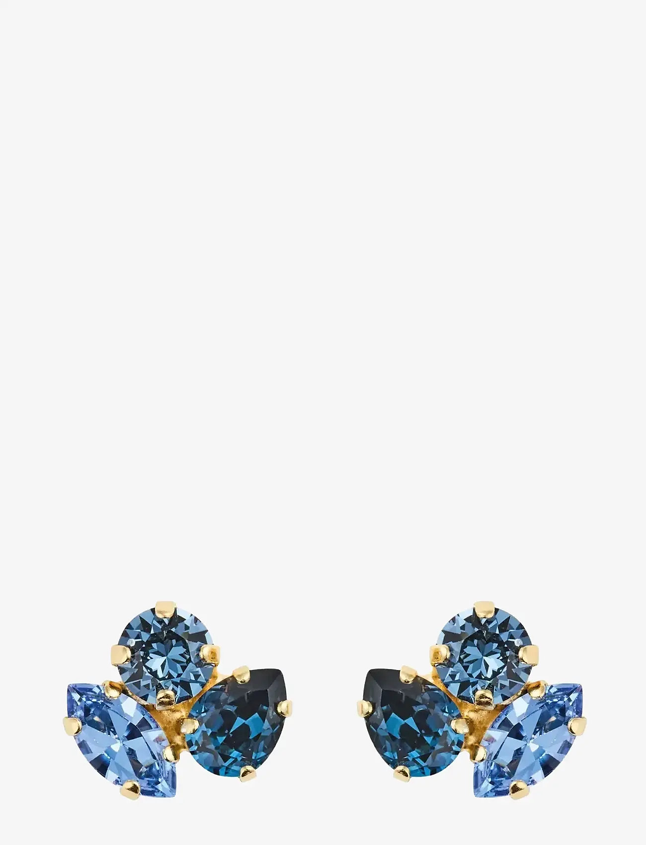 Caroline Svedbom - ANA EARRINGS GOLD - naastkõrvarõngad - denimblue combo - 1