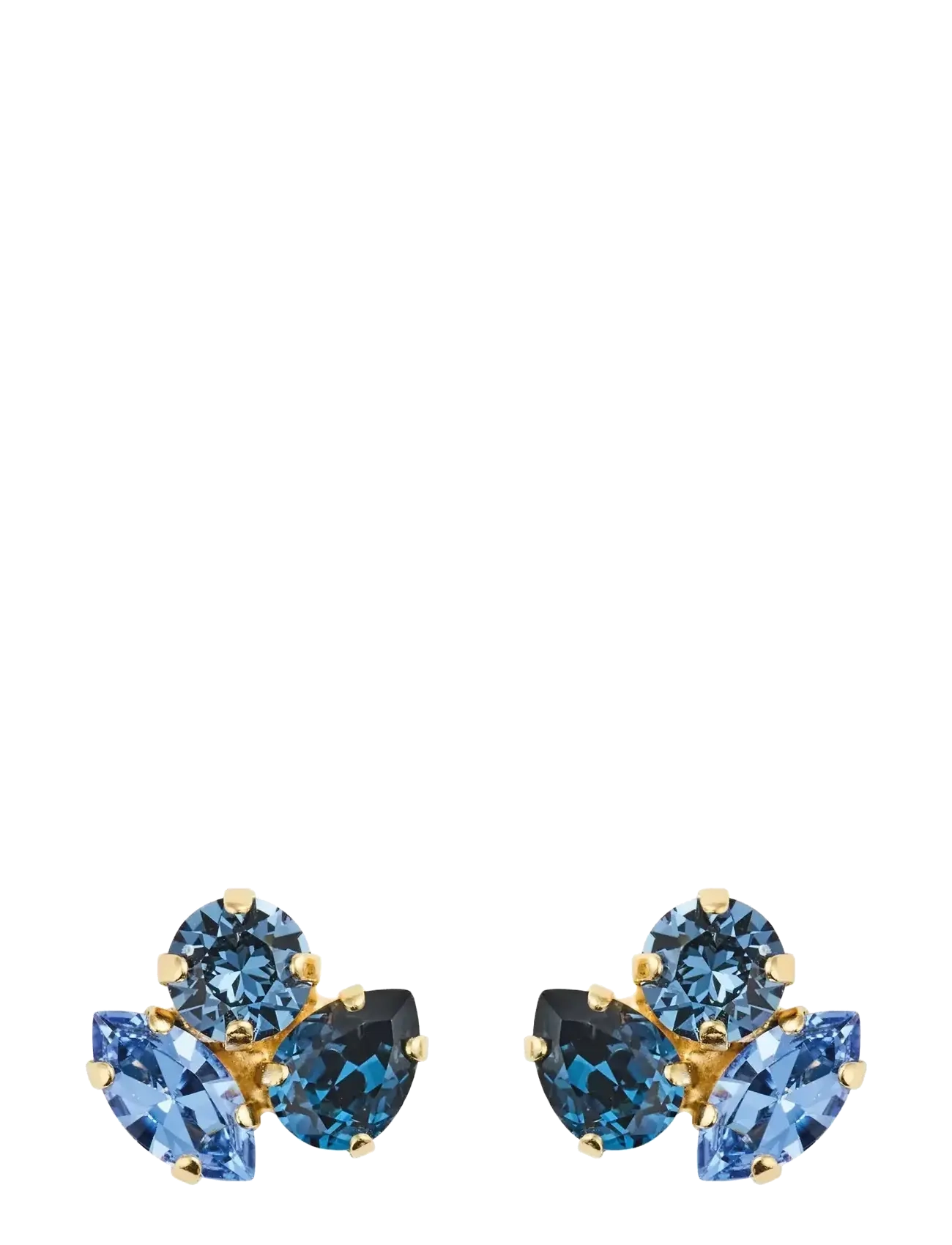 Caroline Svedbom ANA EARRINGS GOLD - Smykker - DENIMBLUE COMBO / blue