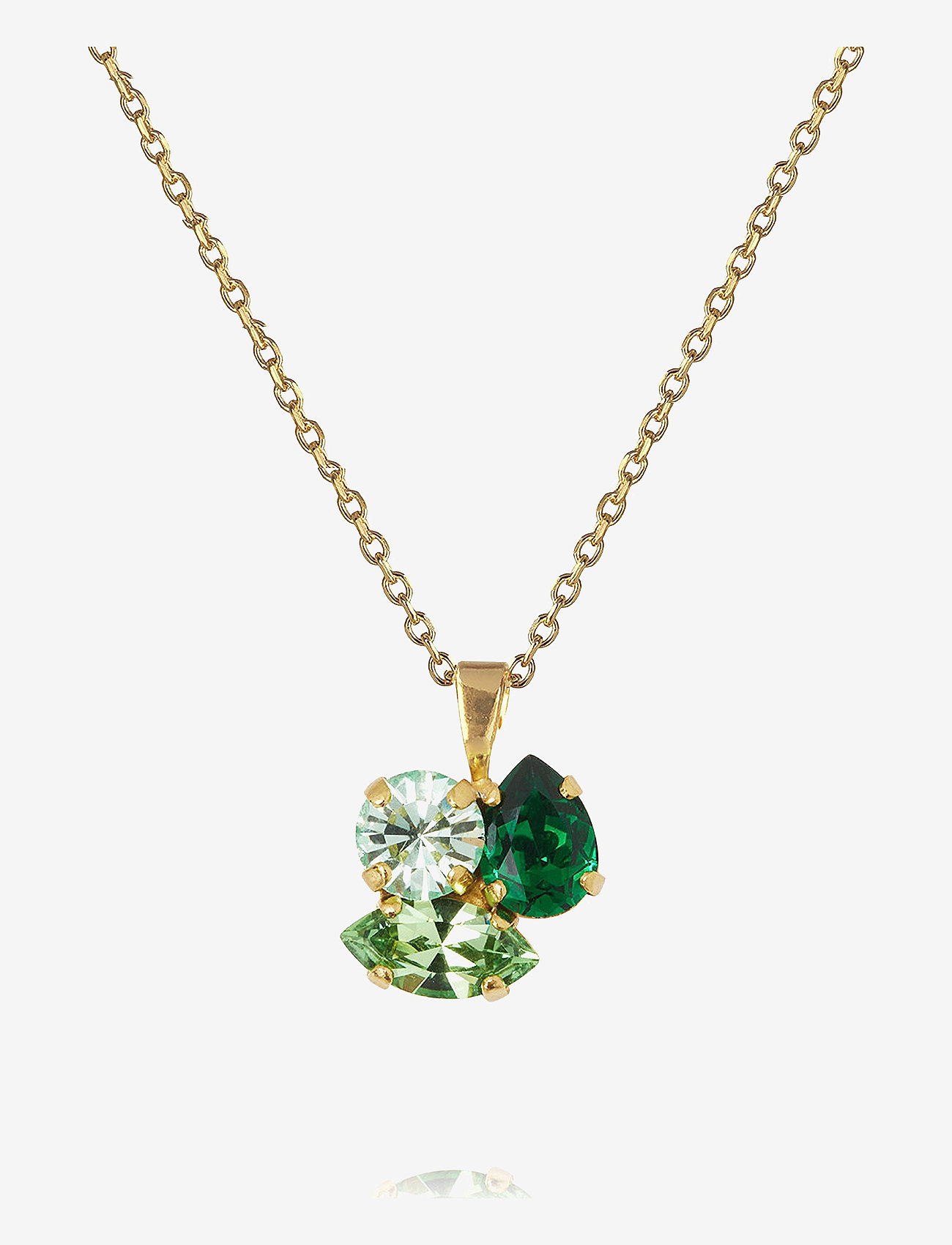 Caroline Svedbom - ANA NECKLACE GOLD - majestic green combo - 0