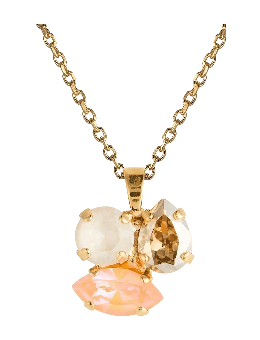 Caroline Svedbom - ANA NECKLACE GOLD - grandinėlės su pakabuku - mango combo - 2