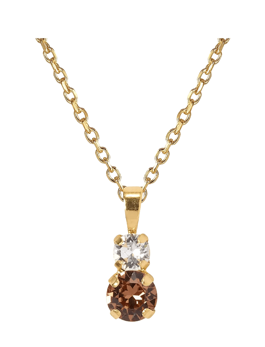 Caroline Svedbom - LEAH NECKLACE GOLD - halsband med hänge - rec topaz combo - 0