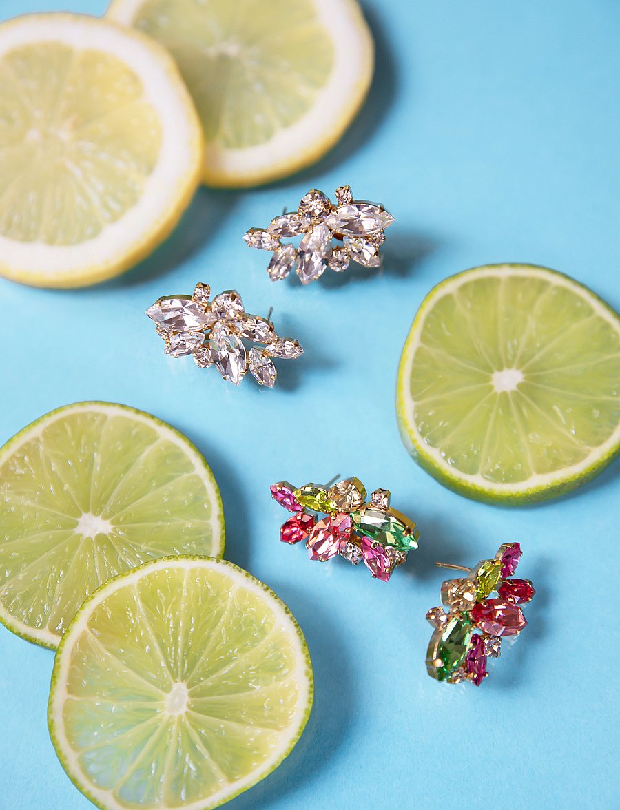 Caroline Svedbom - HAVANNA EARRINGS GOLD - tropicana combo - 0
