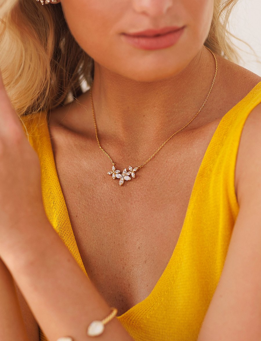 Caroline Svedbom - MULTI STAR NECKLACE - crystal - 0