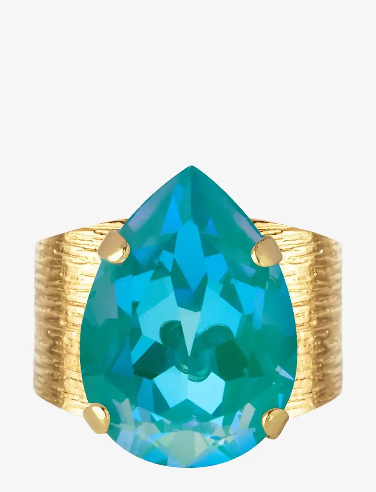 Caroline Svedbom - CLASSIC DROP RING GOLD - ringar - laguna delite - 1