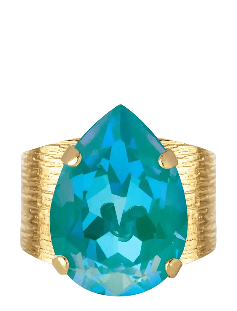 Caroline Svedbom - CLASSIC DROP RING GOLD - ringar - laguna delite - 1