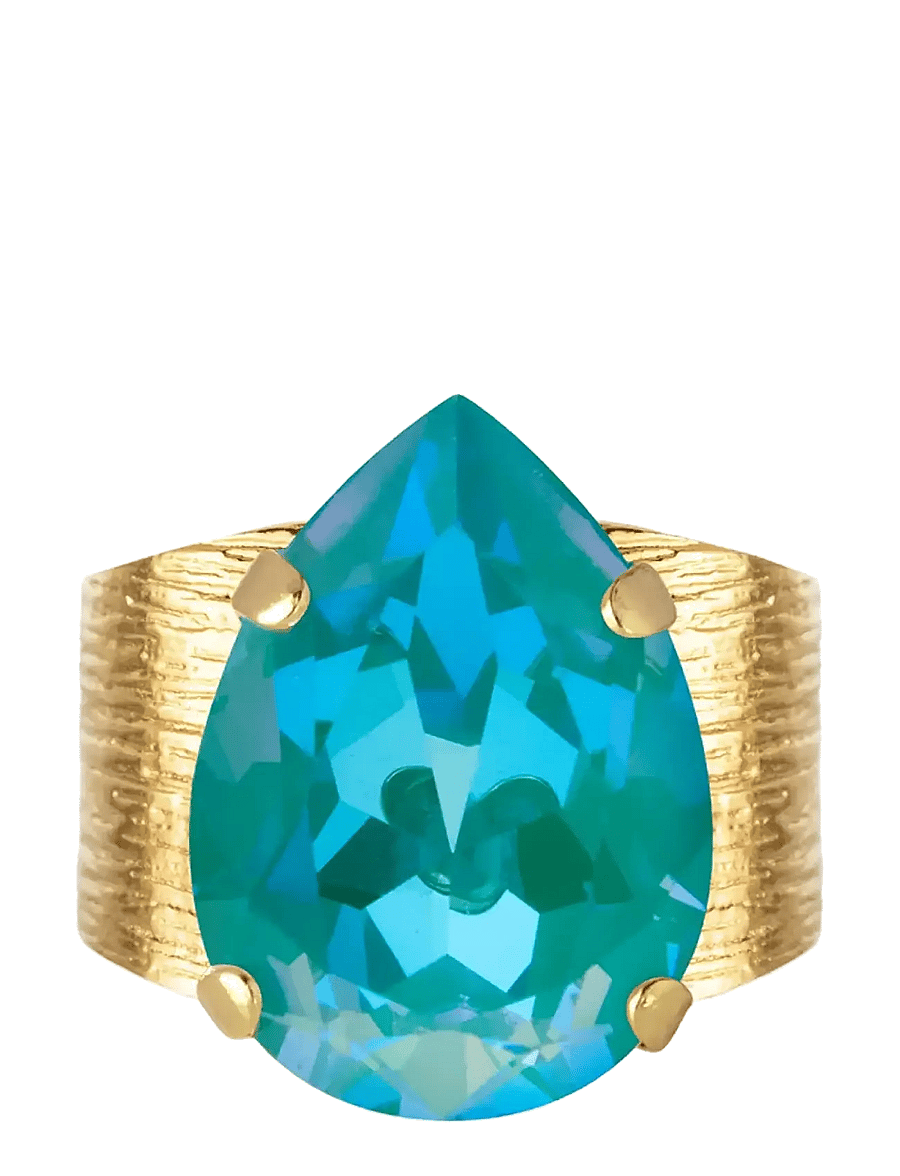 Caroline Svedbom - CLASSIC DROP RING GOLD - ringar - laguna delite - 1