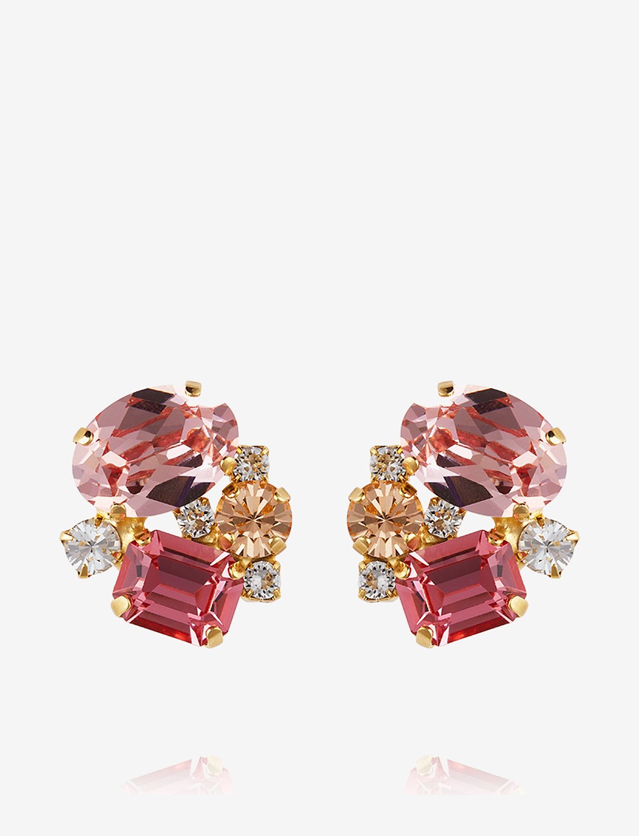 Caroline Svedbom - MINI CAROLINA EARRINGS - nagliņauskari - pink combo - 1