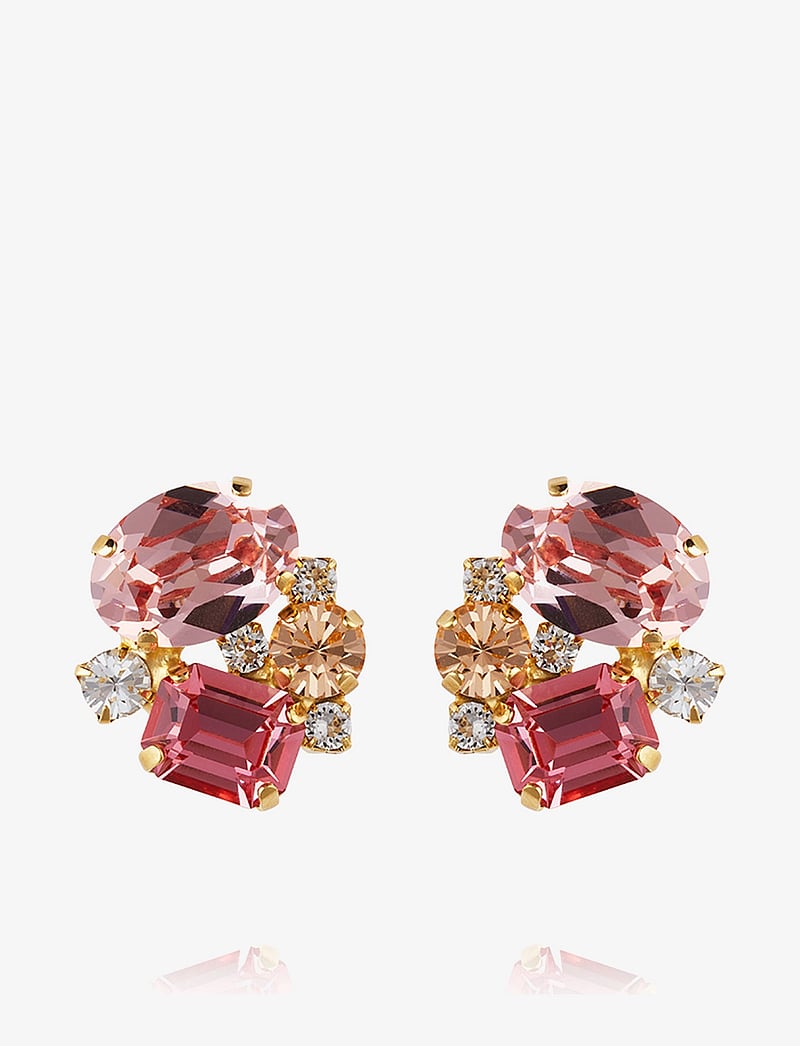 Caroline Svedbom - MINI CAROLINA EARRINGS - pinna eyrnalokkar - pink combo - 1