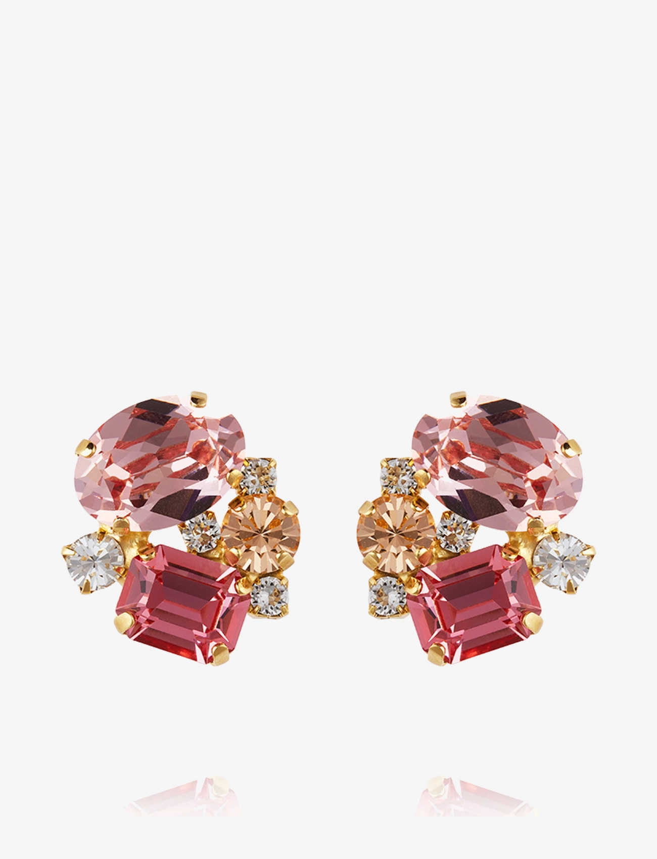 Caroline Svedbom MINI CAROLINA EARRINGS - Ehted - PINK COMBO / pink/rose