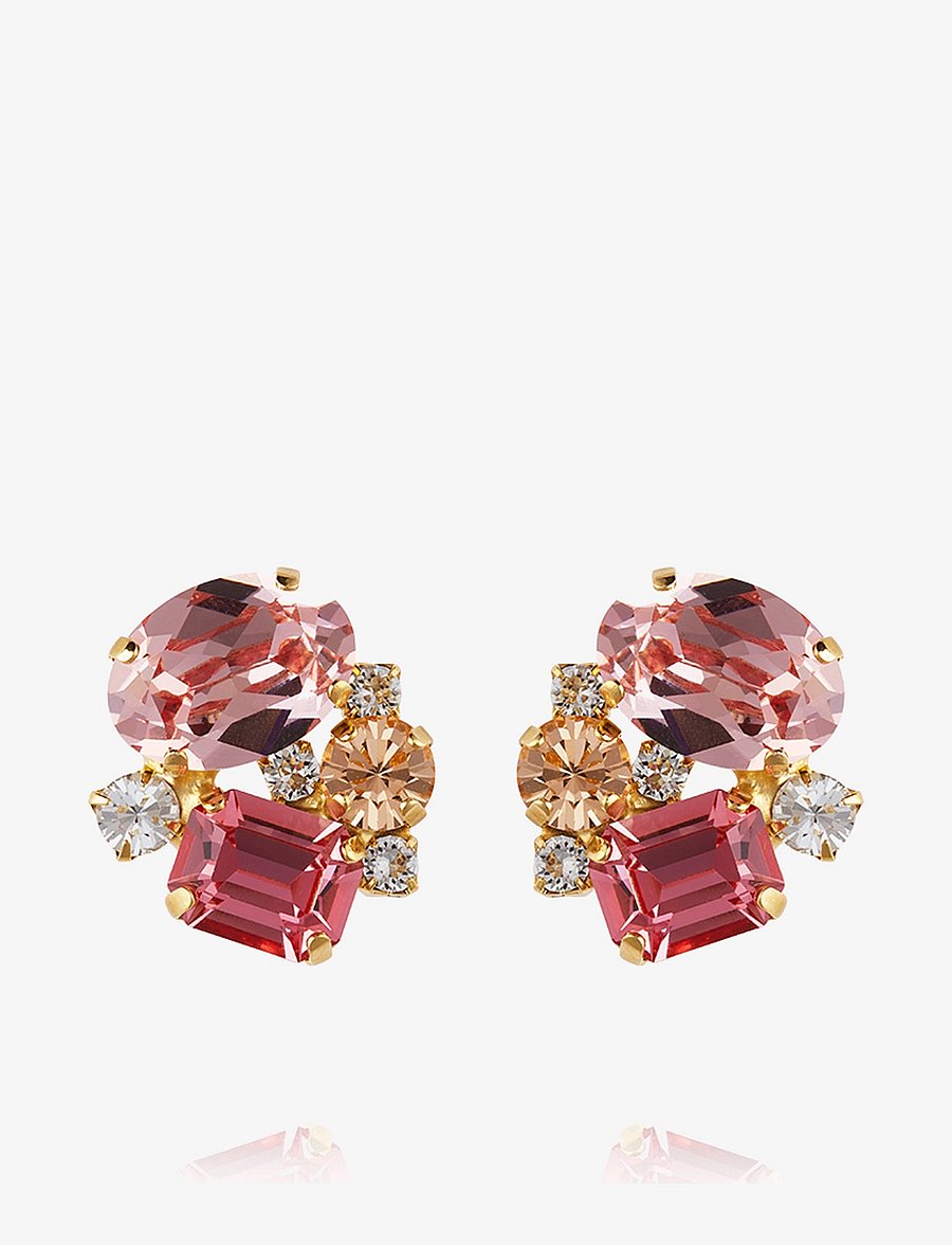 Caroline Svedbom - MINI CAROLINA EARRINGS - naastkõrvarõngad - pink combo - 1