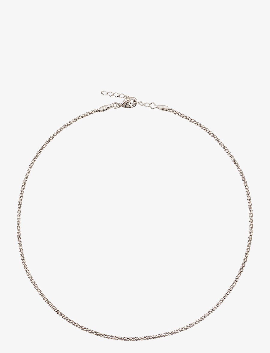 Caroline Svedbom - PETITE ROPE NECKLACE - kaelaketid - rhodium - 0
