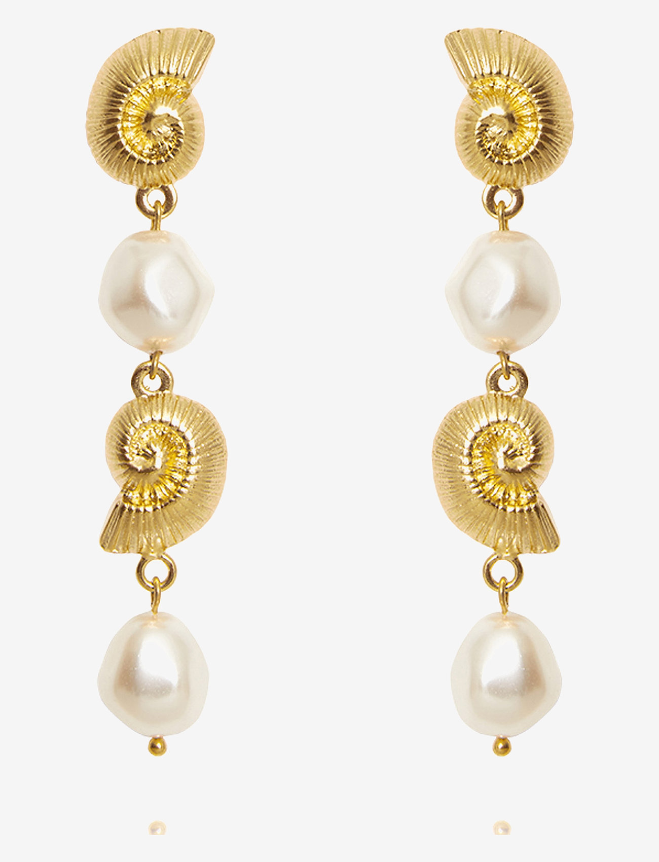 Caroline Svedbom - SHELL PEARL EARRINGS - pärlörhängen - pearl - 0