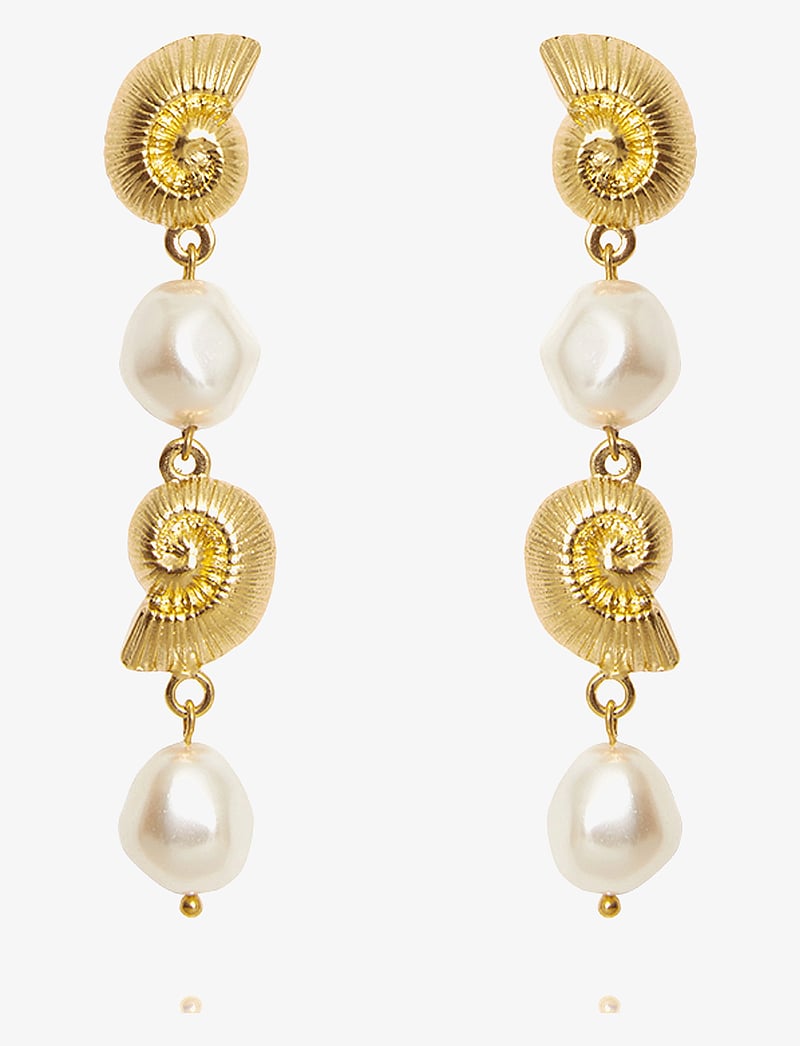 Caroline Svedbom - SHELL PEARL EARRINGS - pärlitega kõrvarõngad - pearl - 0