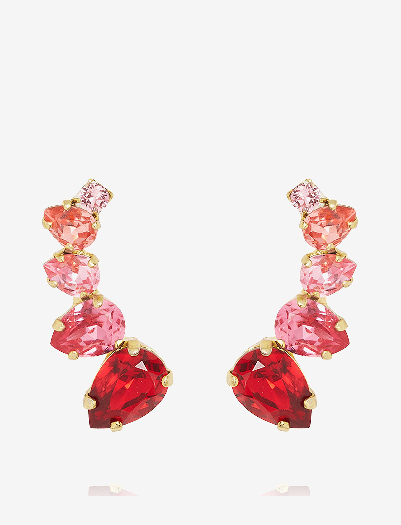 Caroline Svedbom - JULIE EARRINGS - Øreringe med vedhæng - scarlet combo - 1