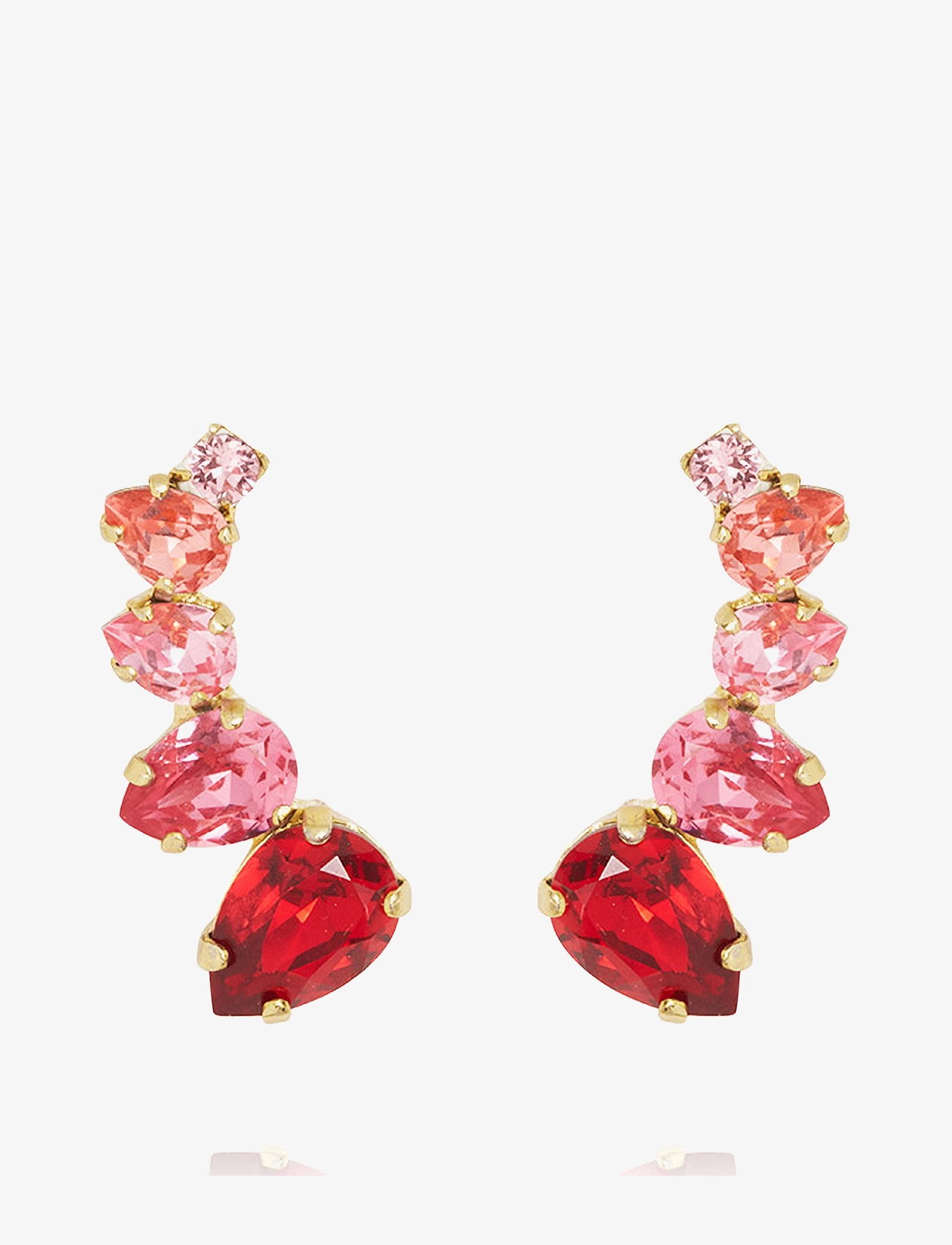Caroline Svedbom JULIE EARRINGS - Accessoarer - SCARLET COMBO / gold