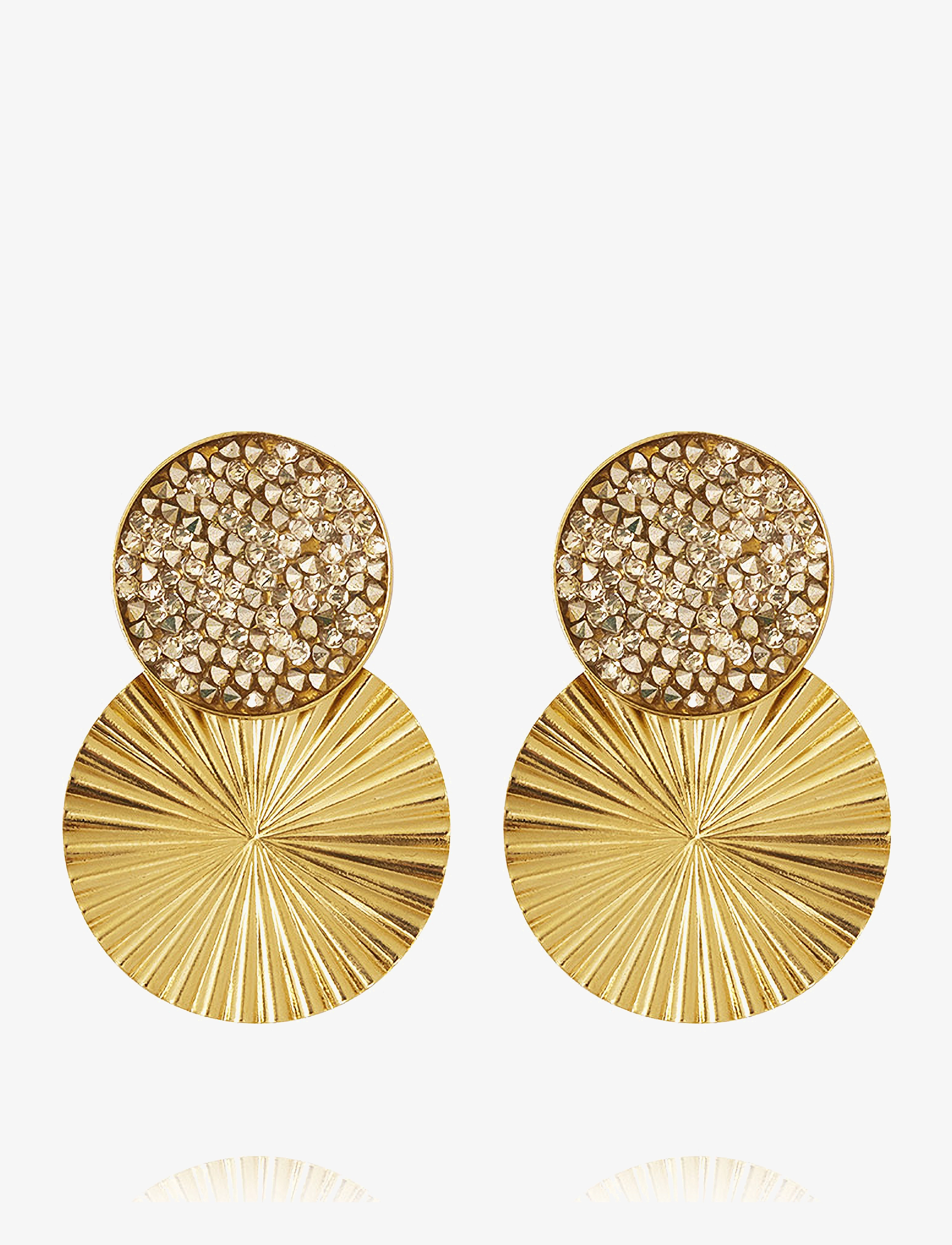 Caroline Svedbom Lizzy Earrings Gold, One Size, Gold, Øreringe > Øreringe Med Vedhæng, Dame