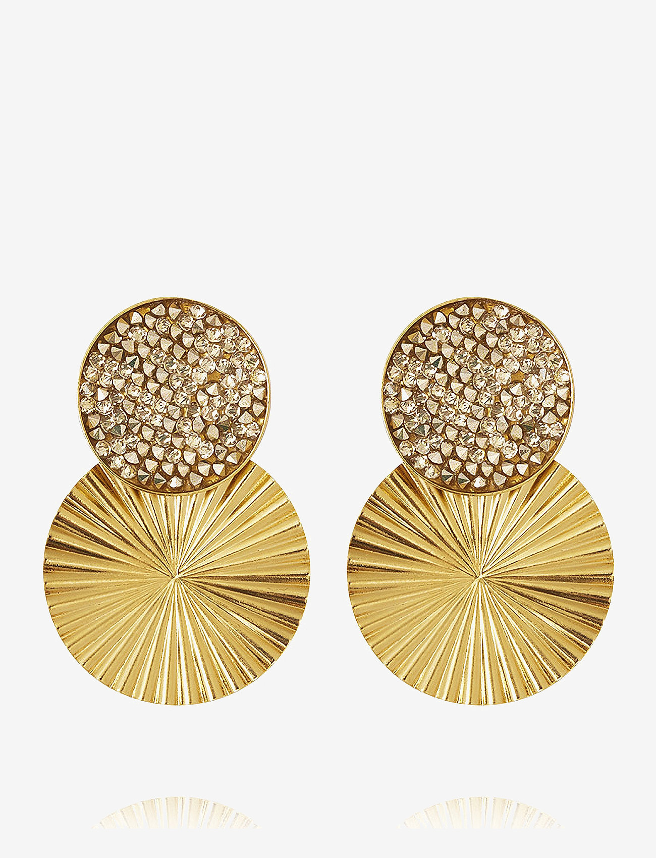Caroline Svedbom - LIZZY EARRINGS GOLD - hängande örhängen - cal gold - 0