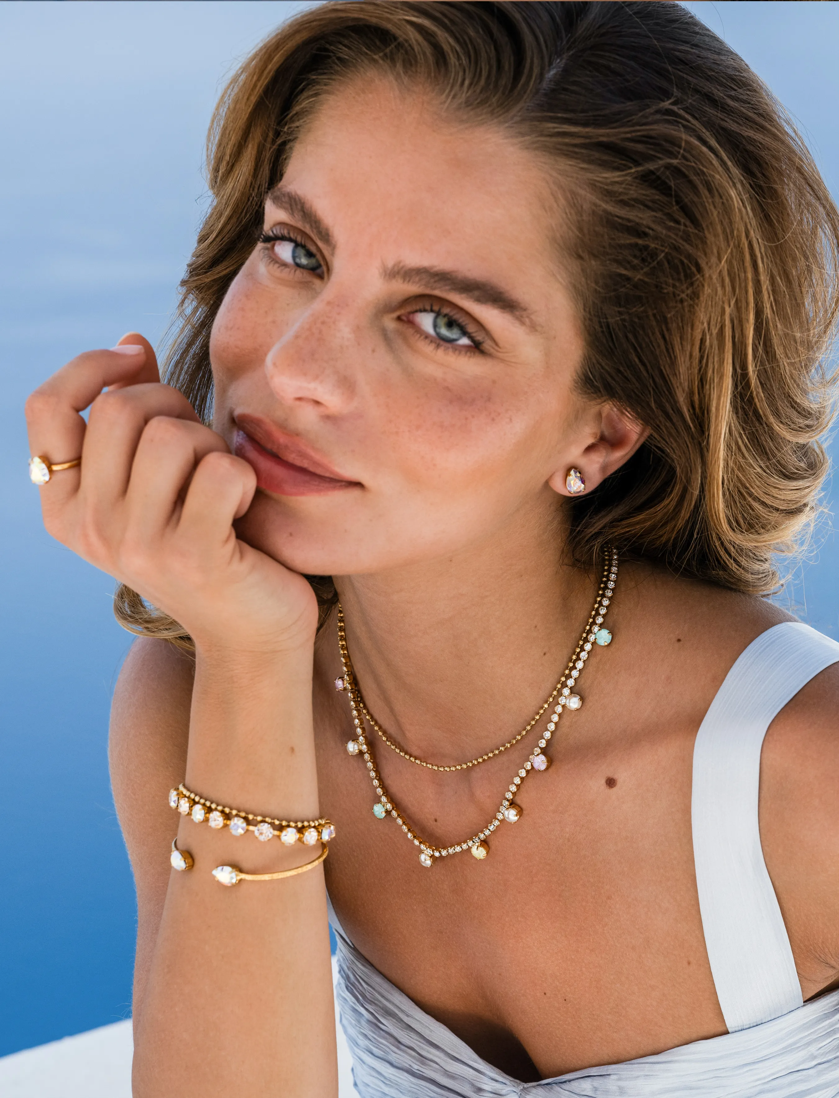 Millie Necklace Gold Soft Pastel Combo 2