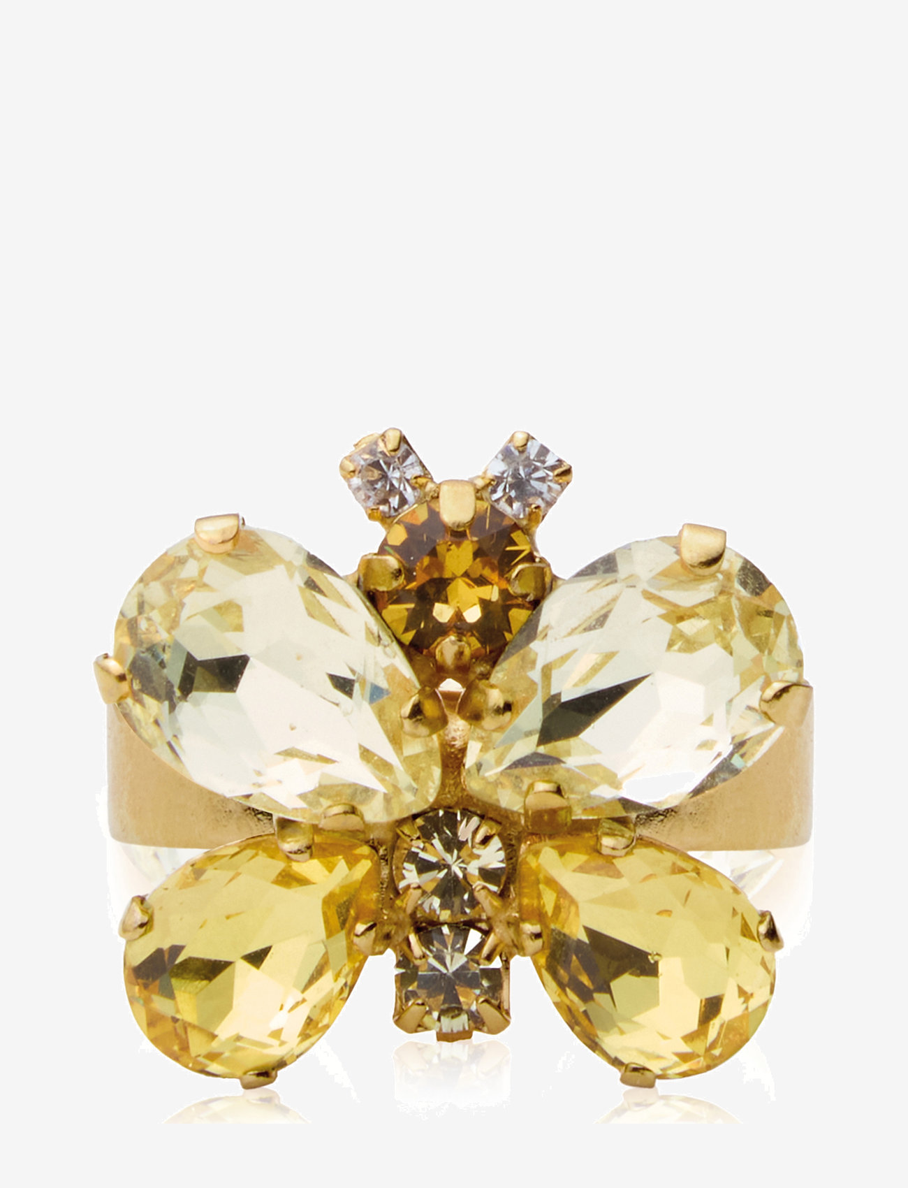 Caroline Svedbom - BUTTERFLY RING - sõrmused - yellow combo - 1