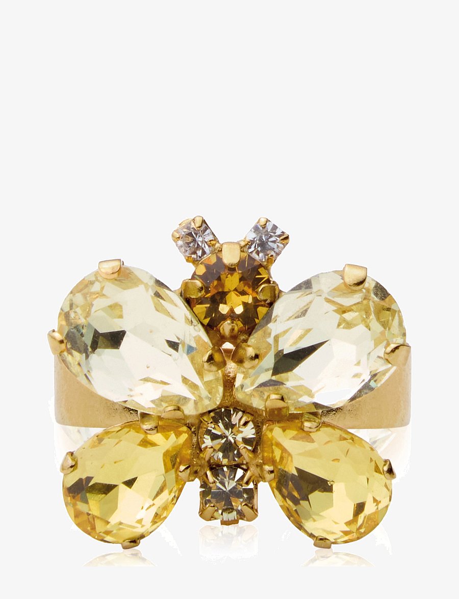 Caroline Svedbom - BUTTERFLY RING - ringer - yellow combo - 1