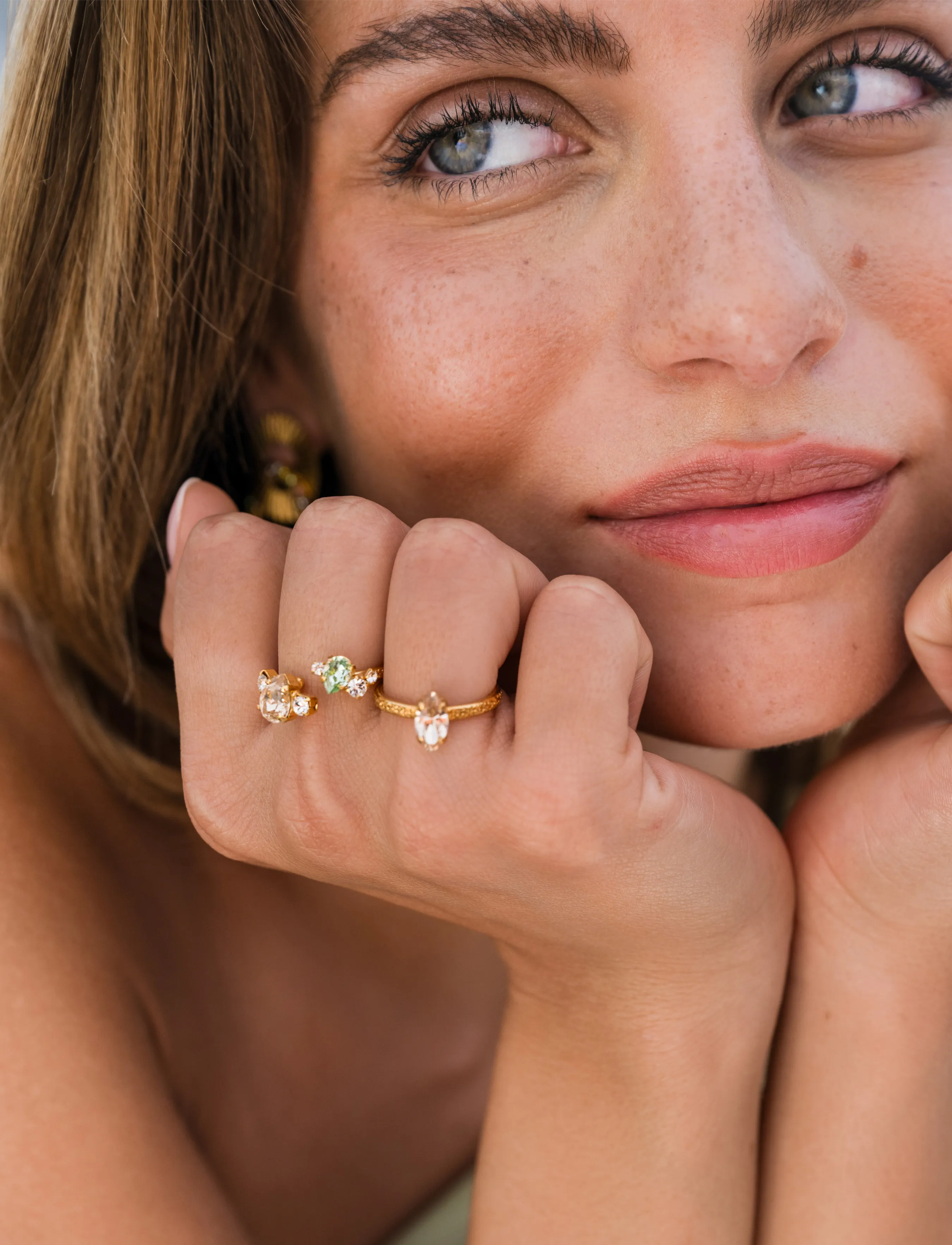 Caroline Svedbom Vivi Ring, One Size, Gold, Smykker > Ringe, Dame