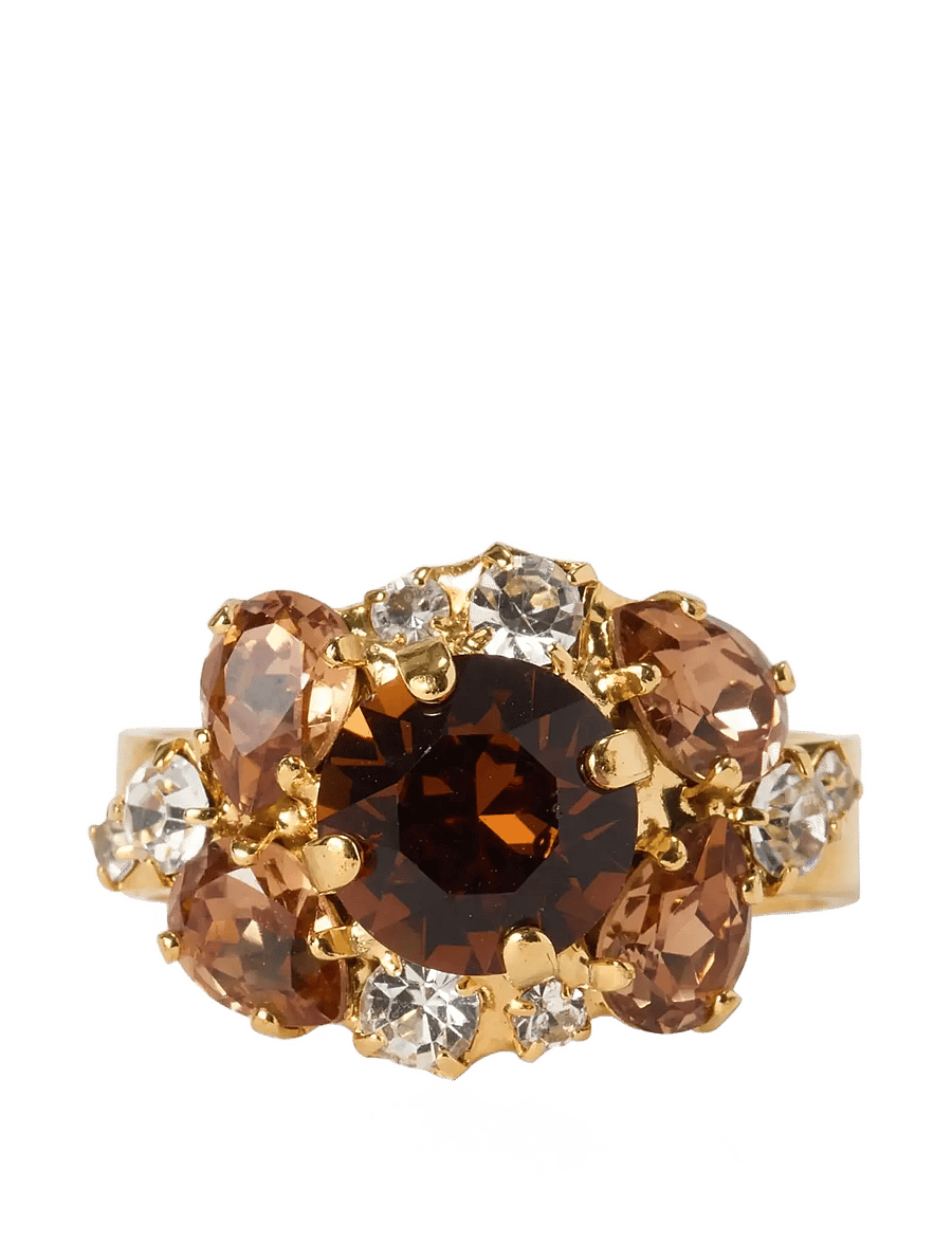 Caroline Svedbom - MOLLY RING GOLD - ringe - rec topaz combo - 1