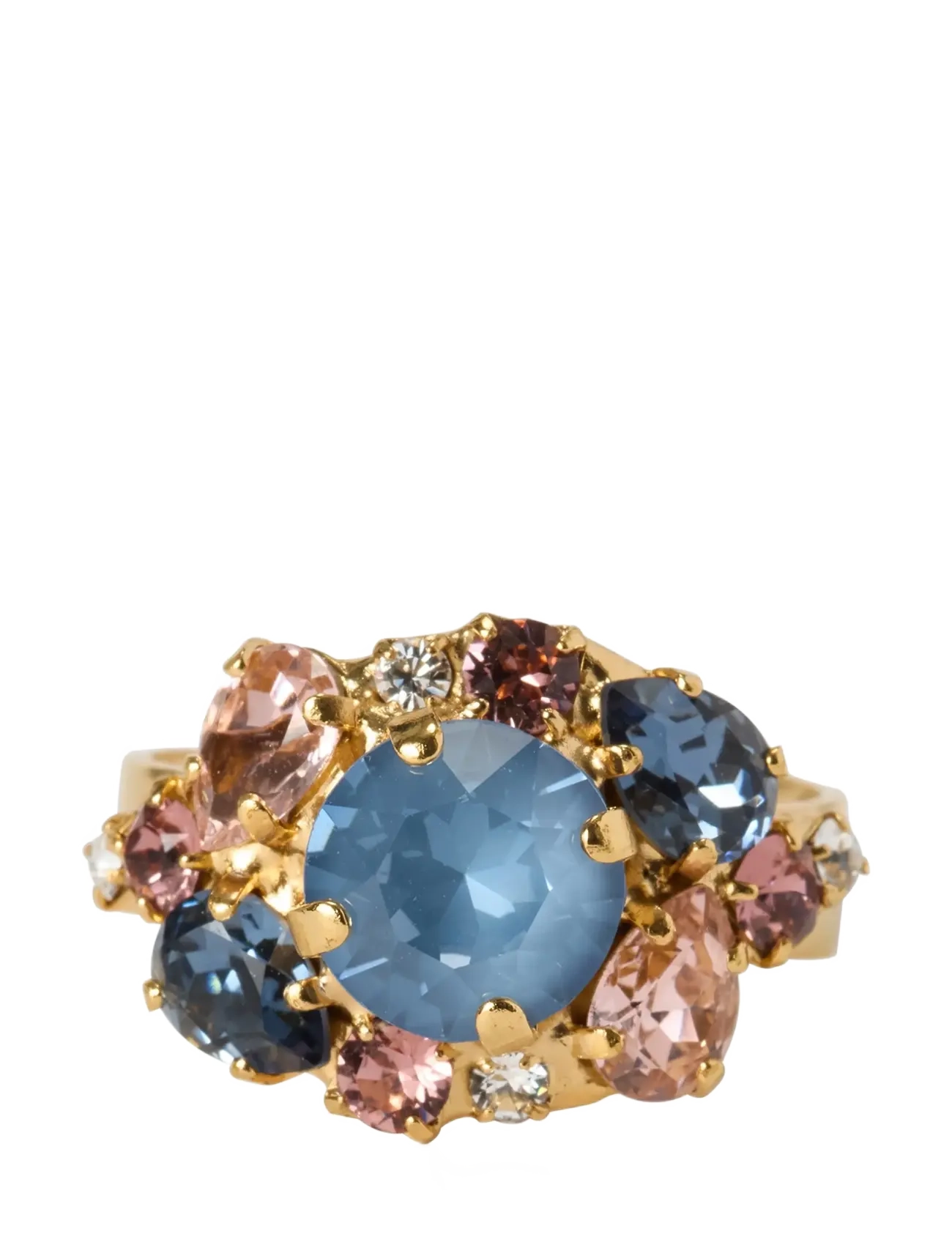 Caroline Svedbom MOLLY RING GOLD - Ringe - SMOKED BLUE COMBO / blue