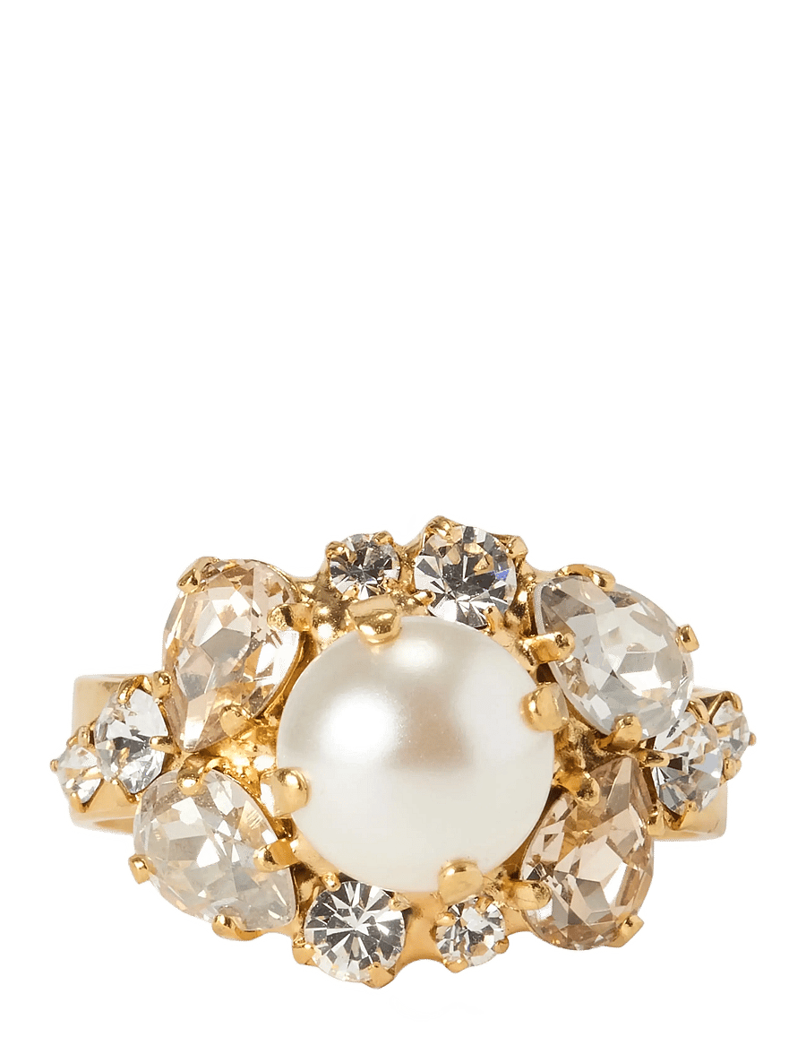 Caroline Svedbom - MOLLY RING GOLD - ringe - pearl / crystal - 1