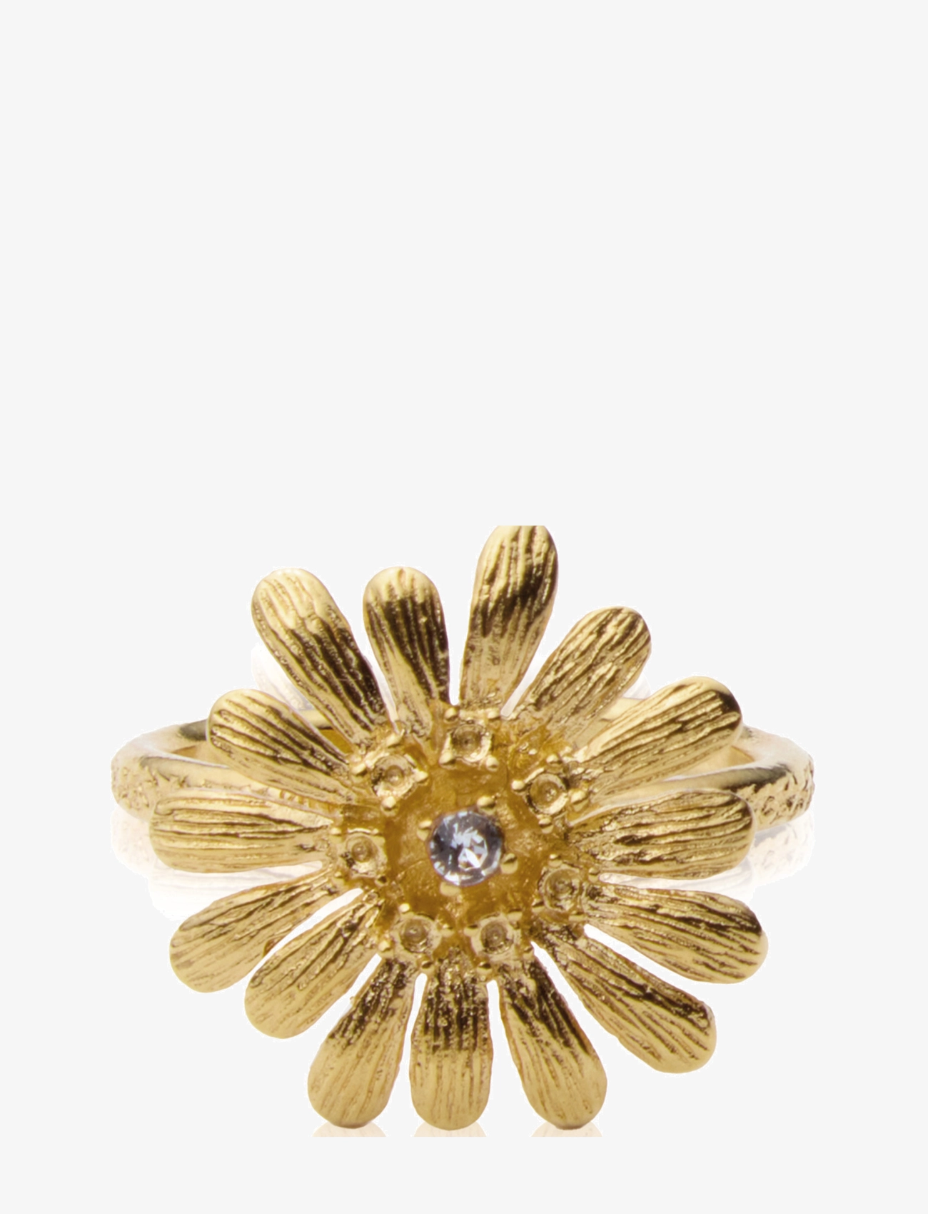 Caroline Svedbom DAISY RING GOLD - Festtøj - CRYSTAL / gold