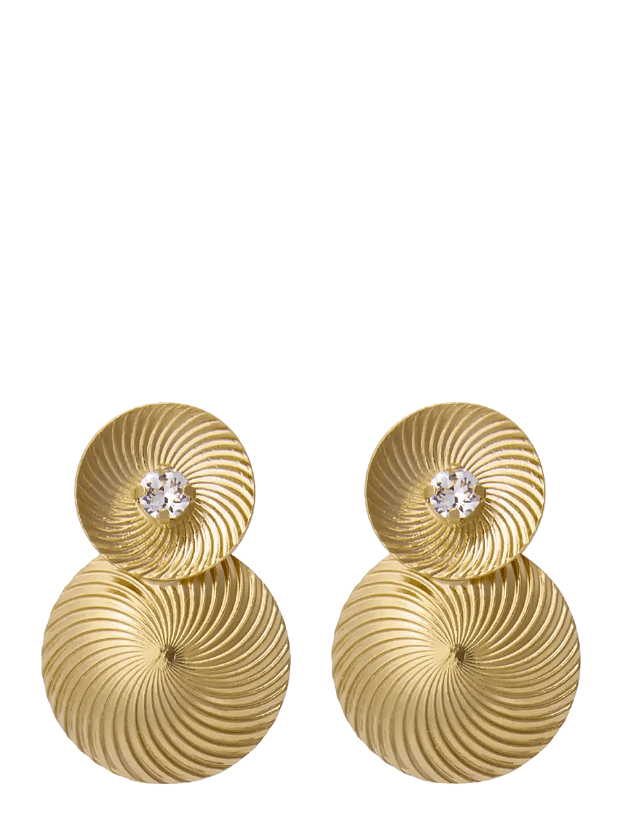 Caroline Svedbom - COCO EARRINGS GOLD - statement örhängen - gold - 1