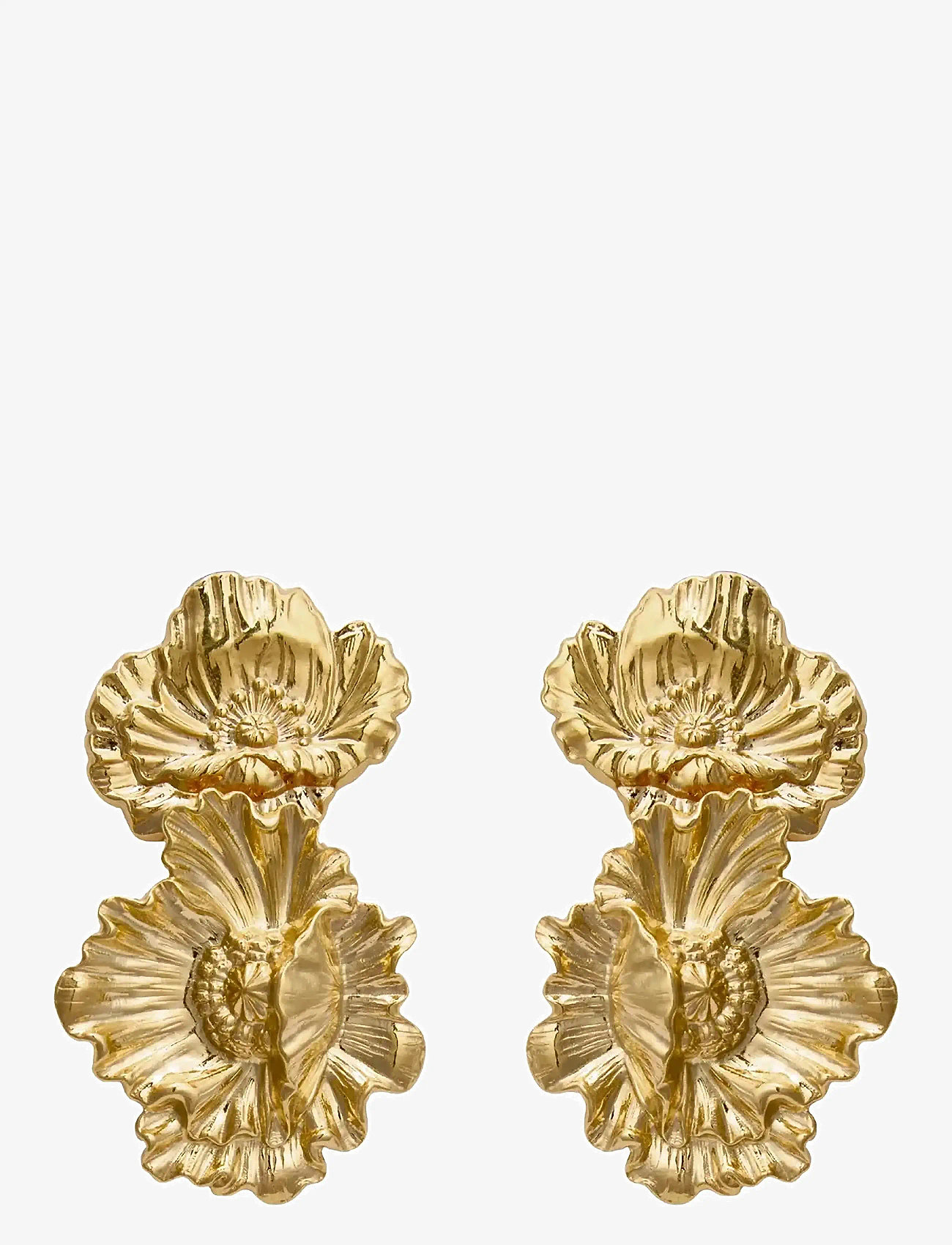 Caroline Svedbom - BIBI EARRINGS GOLD - statement örhängen - gold - 1