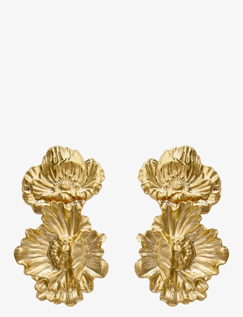 Caroline Svedbom - BIBI EARRINGS GOLD - statement øreringe - gold - 1
