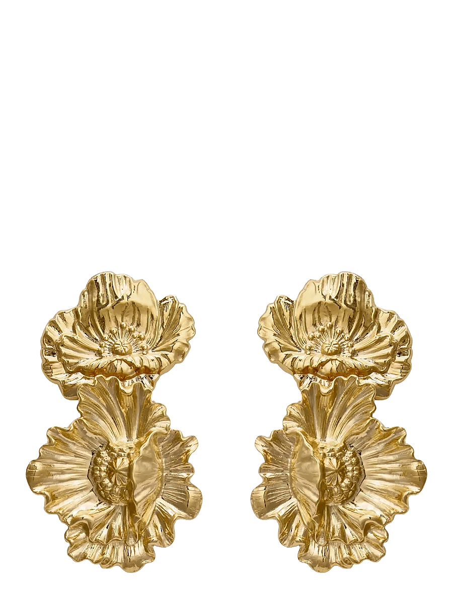 Caroline Svedbom - BIBI EARRINGS GOLD - statement örhängen - gold - 1