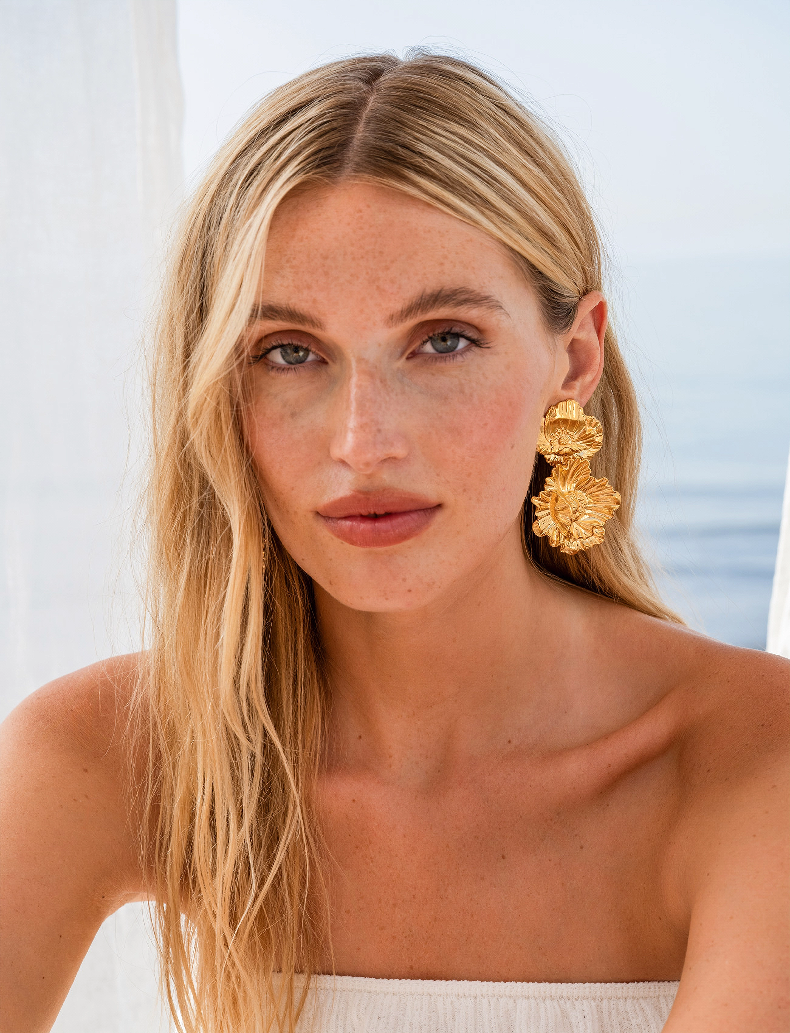 Caroline Svedbom Bibi Earrings Gold, One Size, Gold, Halskæder > Statement-Halskæder, Dame