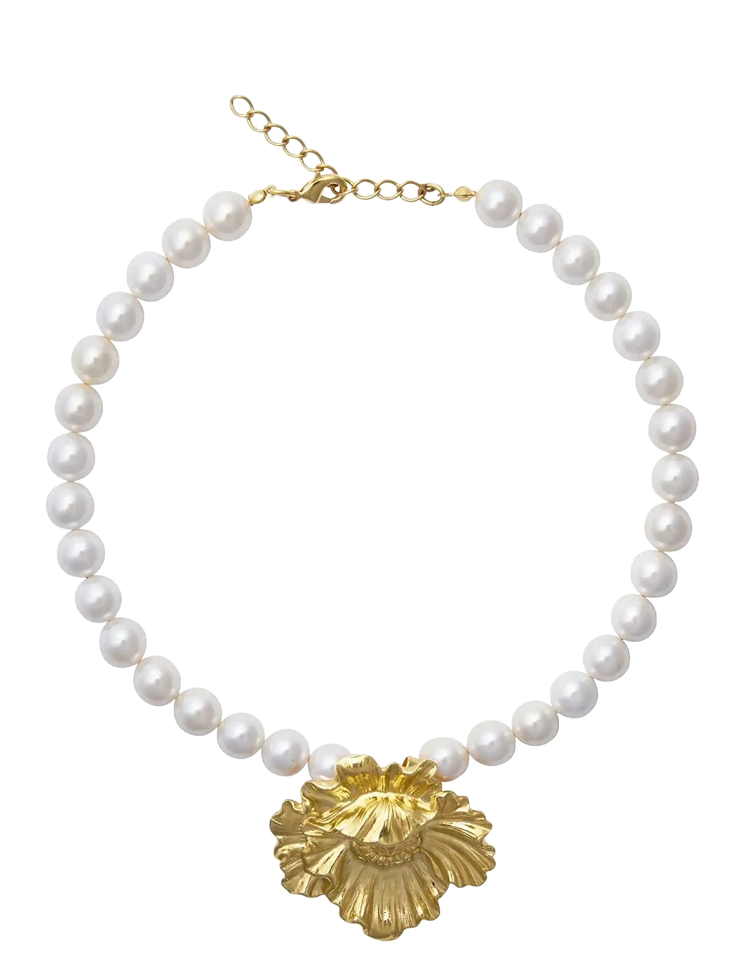 Caroline Svedbom BIBI PEARL CHOKER GOLD - Hverdags stil - PEARL / gold