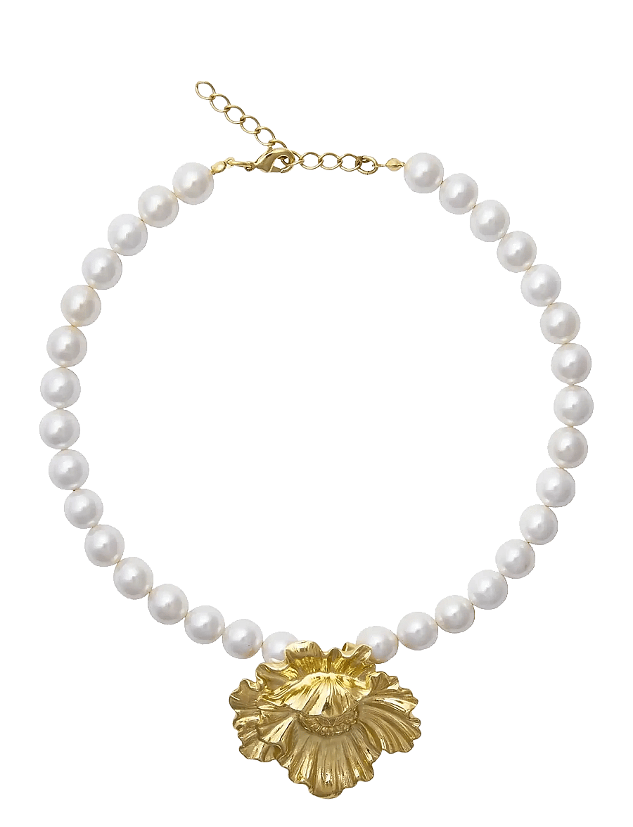 Caroline Svedbom - BIBI PEARL CHOKER GOLD - perlekjeder - pearl - 1