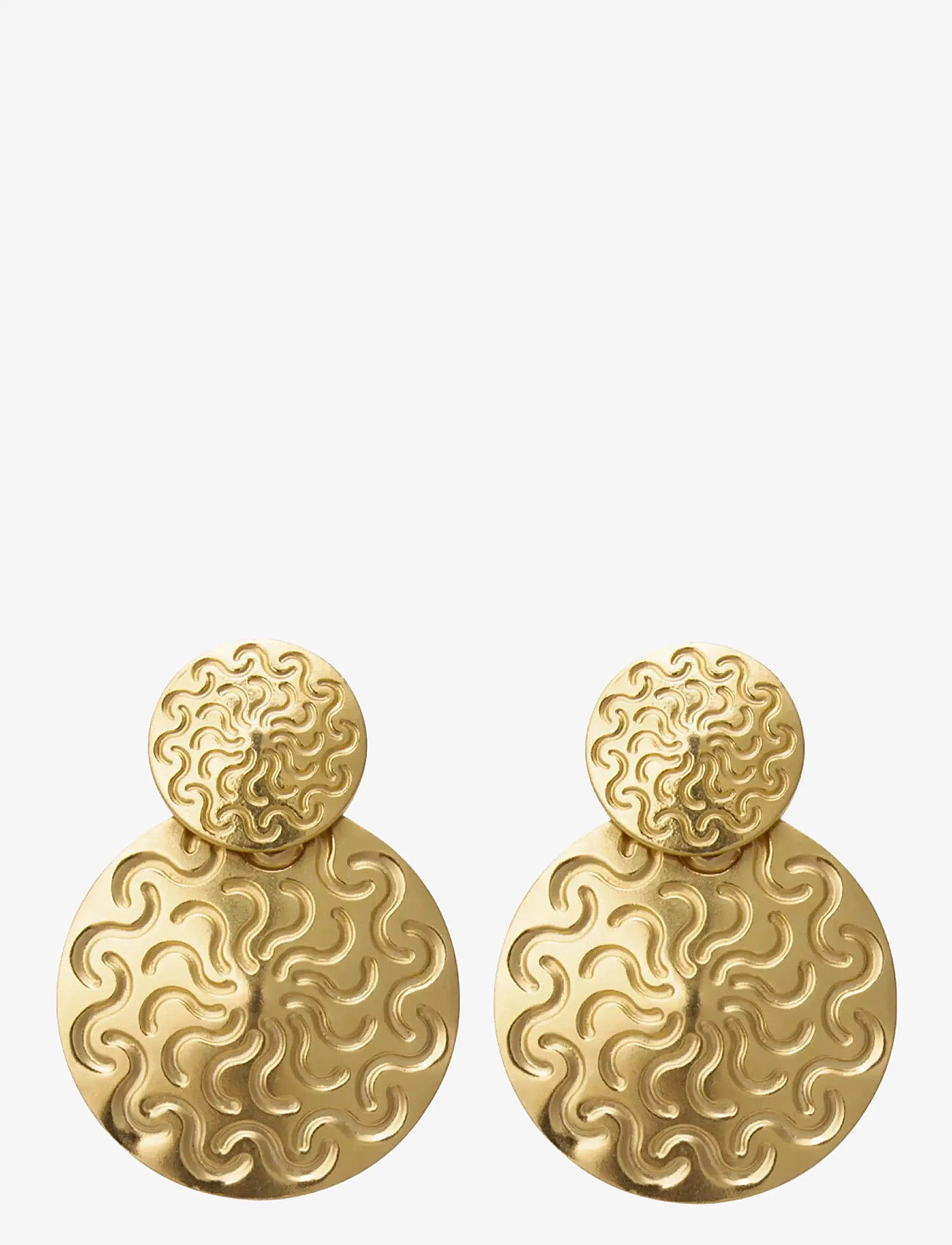 Caroline Svedbom - AMAYA EARRINGS GOLD - statement øreringe - gold - 1