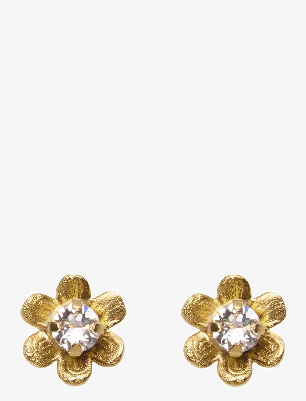 Caroline Svedbom - JUNI STUD EARRINGS GOLD - studs örhängen - crystal - 1