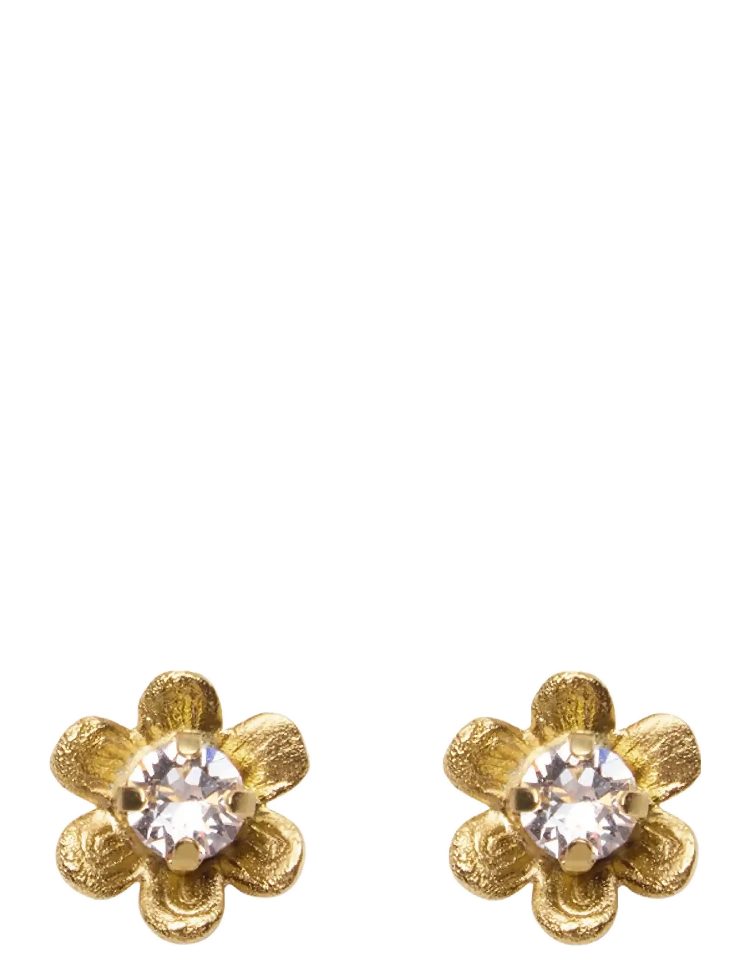 Caroline Svedbom JUNI STUD EARRINGS GOLD - Smykker - CRYSTAL / gold