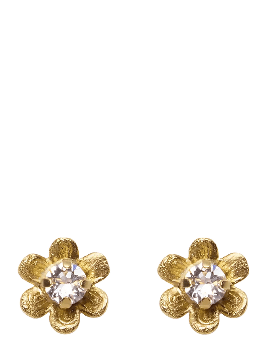 Caroline Svedbom - JUNI STUD EARRINGS GOLD - naastkõrvarõngad - crystal - 1