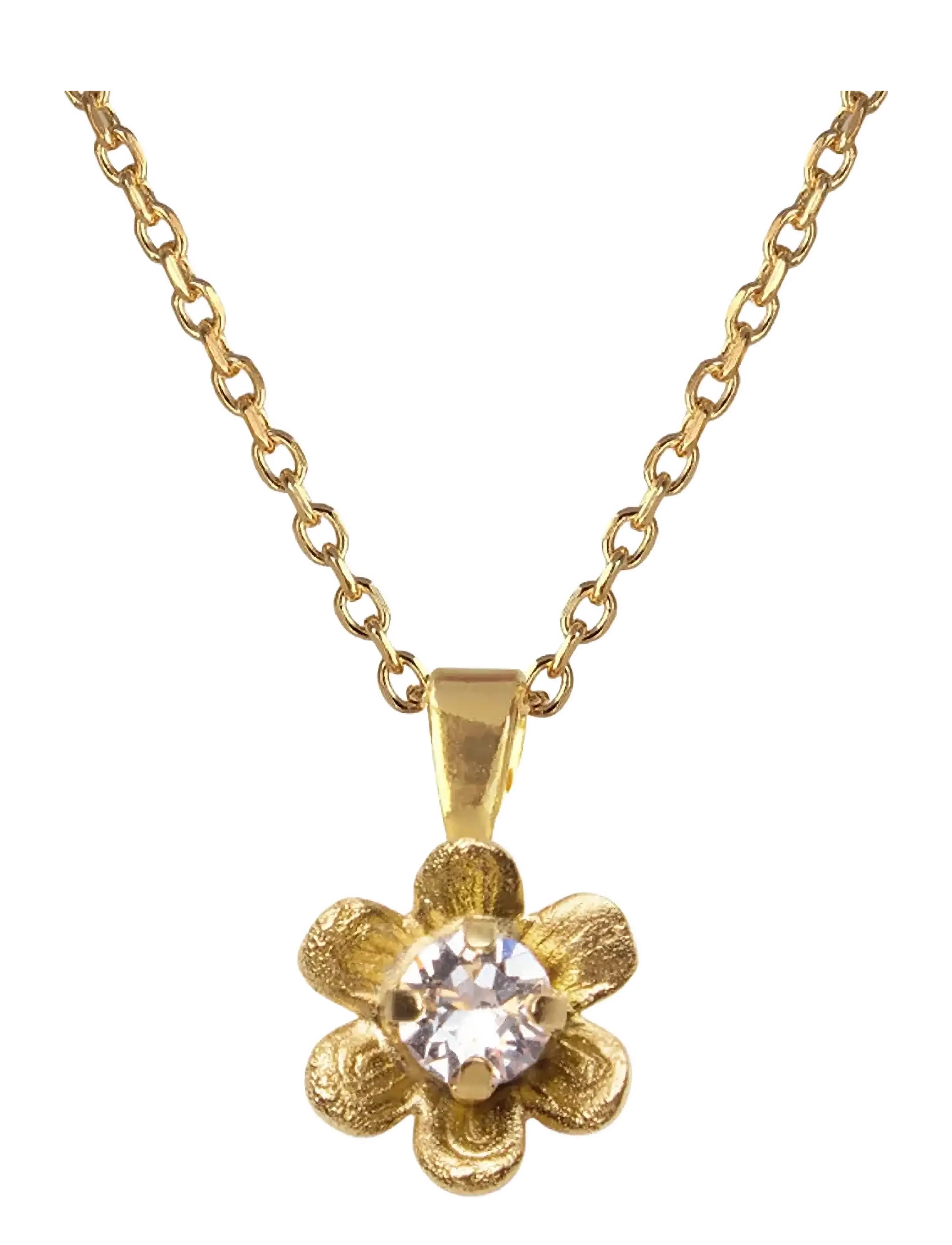 Caroline Svedbom JUNI NECKLACE GOLD - Festtøj - CRYSTAL / gold
