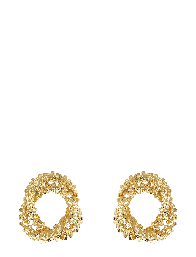 Caroline Svedbom - GEMMA KNOT EARRINGS GOLD - creoler & hoops - gold - 0