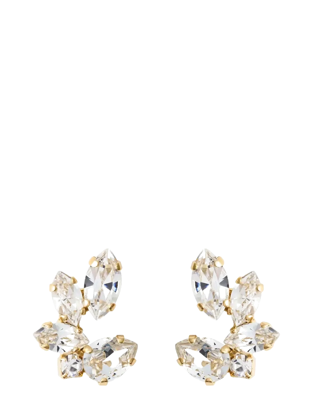 Caroline Svedbom Clare Earrings Gold, One Size, White, Øreringe > Ørestikker, Dame