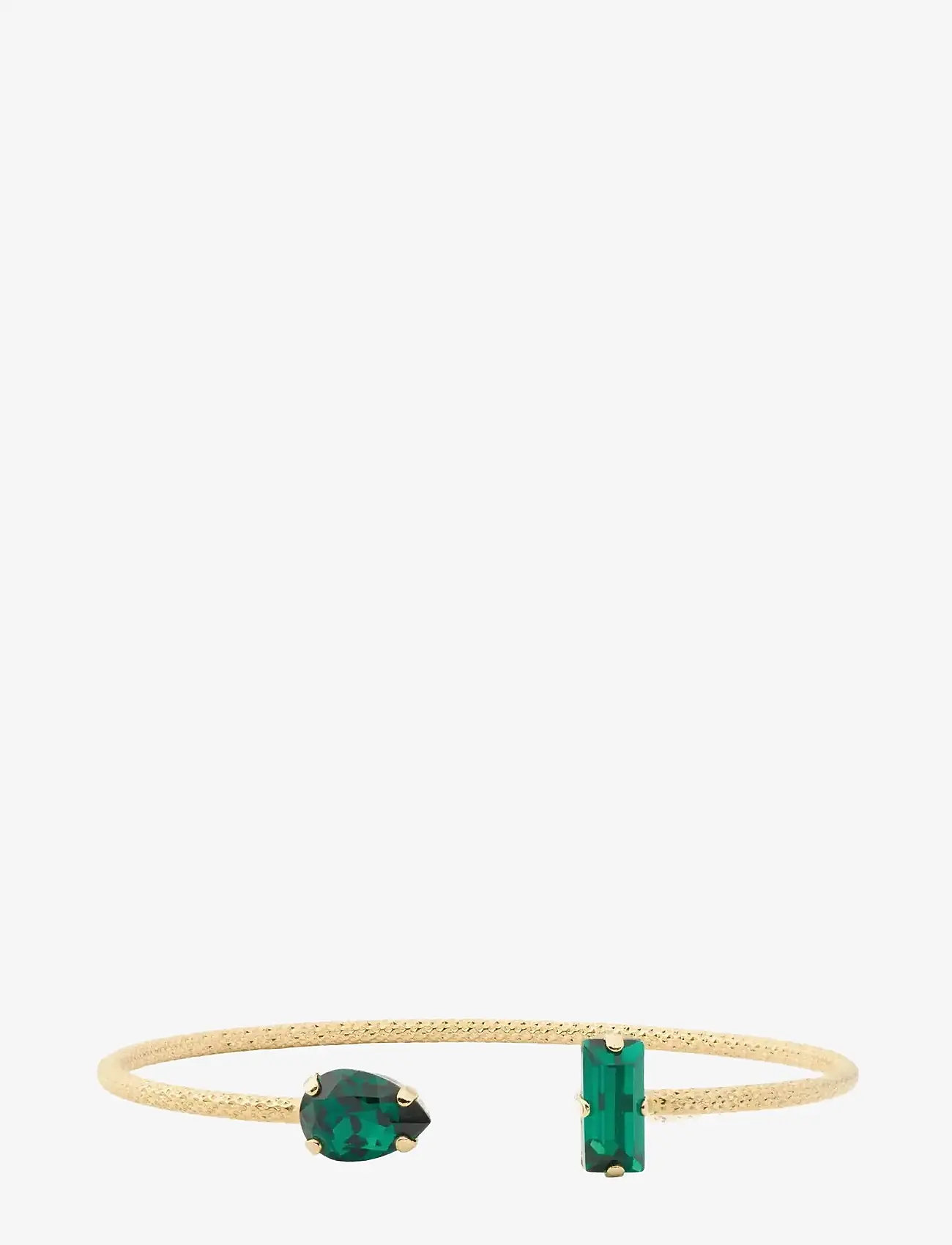 Caroline Svedbom - NOELLE BRACELET GOLD - bangles - emerald - 1