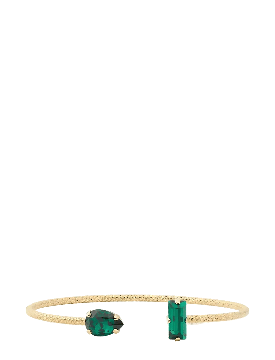 Caroline Svedbom - NOELLE BRACELET GOLD - käevõrud - emerald - 1