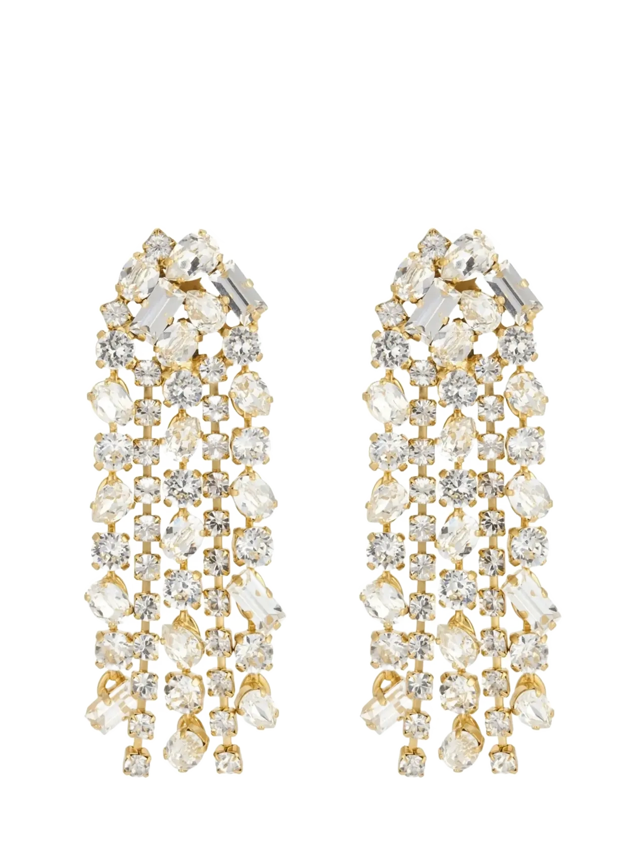 Caroline Svedbom NOELLE STATEMENT EARRING - Jõulukingid - CRYSTAL / gold